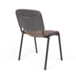 Стул для персонала и посетителей "ИЗО", черный каркас, ткань коричневая, В-28/С-24 — изображение 5