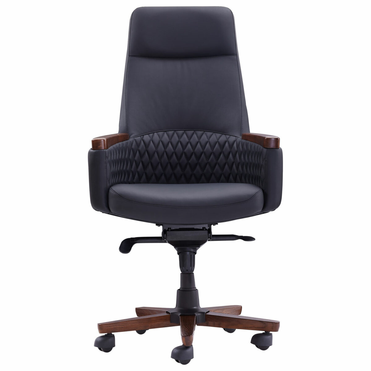 Кресло HAWASAN (ХАВАСАН) "Desire EX-771", мультиблок, дерево, натуральная кожа, черное, 532935 — изображение 2