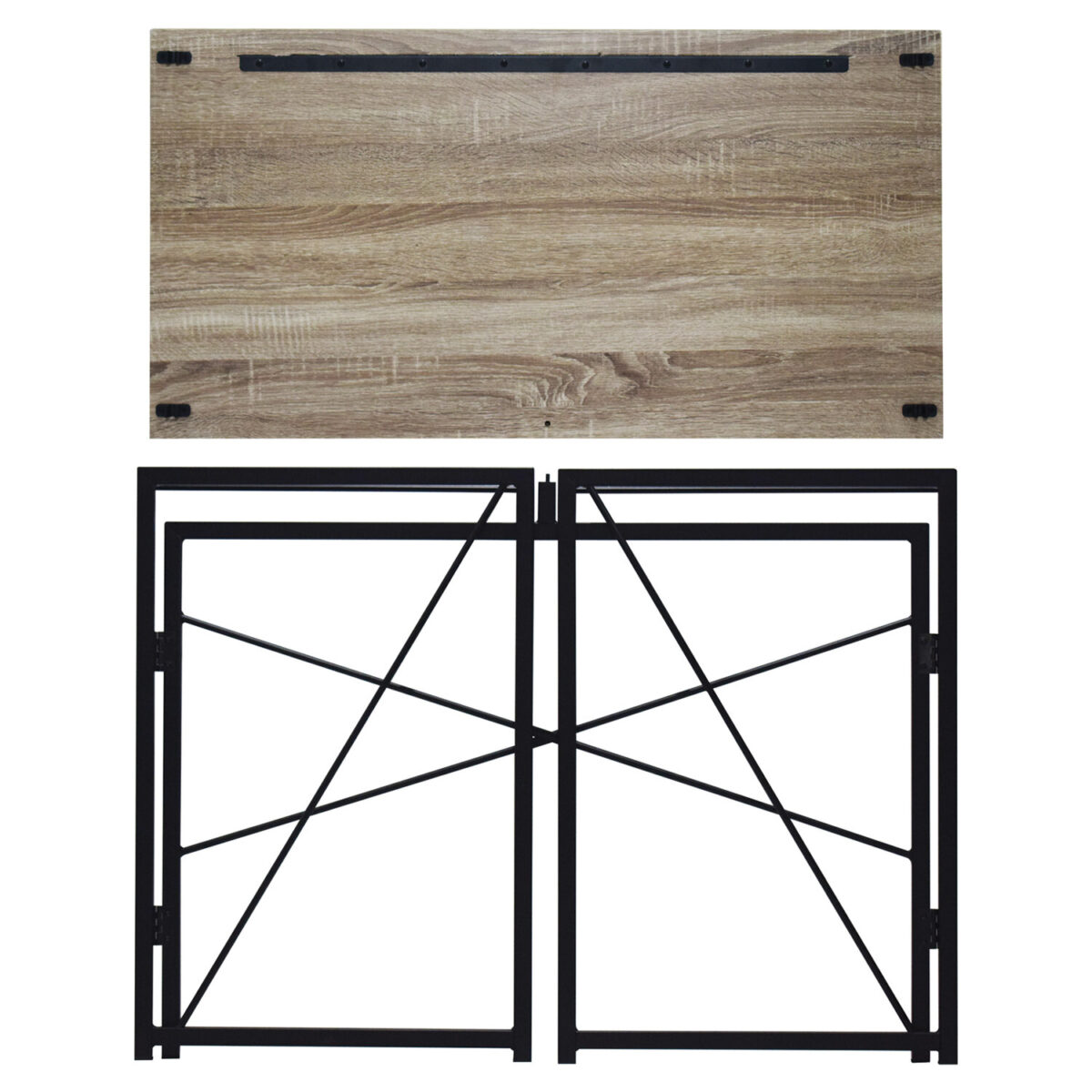 Стол на металлокаркасе BRABIX "LOFT CD-002", 1000х500х750 мм, складной, цвет дуб антик, 641213 — изображение 7