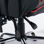 Кресло компьютерное BRABIX "Dexter GM-135", подножка, две подушки, экокожа, черное/красное, 532799 — изображение 15