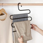 Вешалка для брюк и одежды "ЗМЕЙКА", 5 секций, размер 34х36 см, черная, BRABIX, 608463 — изображение 3