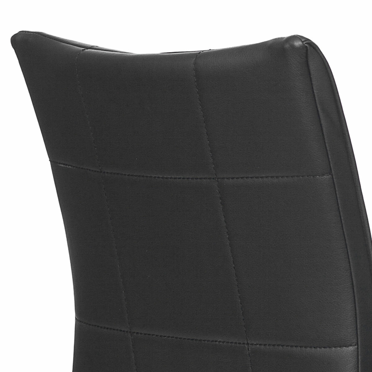 Кресло BRABIX "Stream MG-314", без подлокотников, пятилучие серебристое, экокожа, черное, 532077 — изображение 8