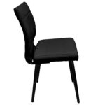 Стул BRABIX "Novita CF-060", экокожа черная, каркас металлический усиленный черный, 532781 — изображение 4