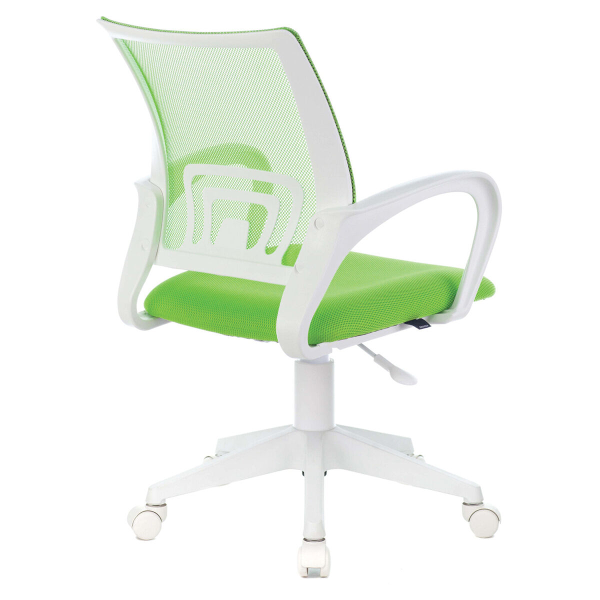 Кресло BRABIX "Fly MG-396W", с подлокотниками, пластик белый, сетка, салатовое, 532403, MG-396W_532403 — изображение 4