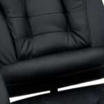 Кресло офисное CROMEX (КРОМЕКС) "Chill MS-005", с функцией вибромассажа, подножка, экокожа, черное, 532958 — изображение 11