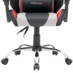 Кресло компьютерное CROMEX (КРОМЕКС) "Quantum GM-155 RGB", подсветка, две подушки, экокожа, черное/красное/серое, 532955 — изображение 17