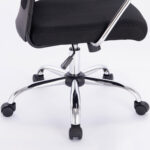 Кресло офисное BRABIX "Flight EX-540", хром, ткань TW, сетка, черное, 532515 — изображение 9