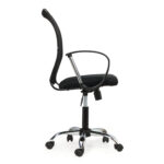 Кресло BRABIX "Spring MG-308", с подлокотниками, хром, ткань черная TW, 531403 — изображение 3