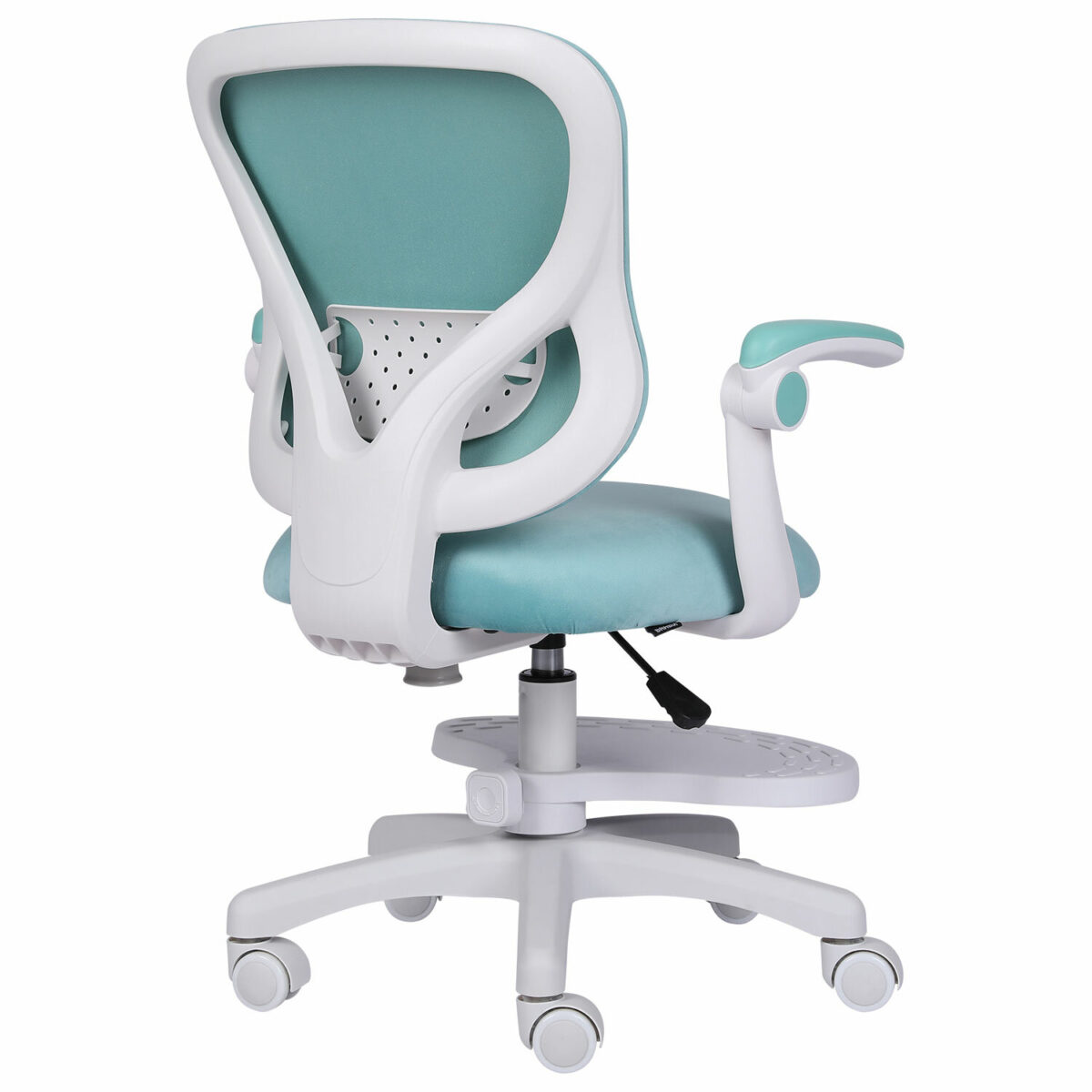 Кресло детское с подставкой для ног BRABIX "Sky MG-206", велюр, голубое, 533155 — изображение 6