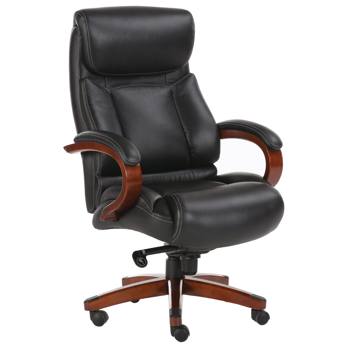 Кресло из натуральной кожи BRABIX PREMIUM "Infinity EX-707", дерево, черное, 531826 — изображение 1