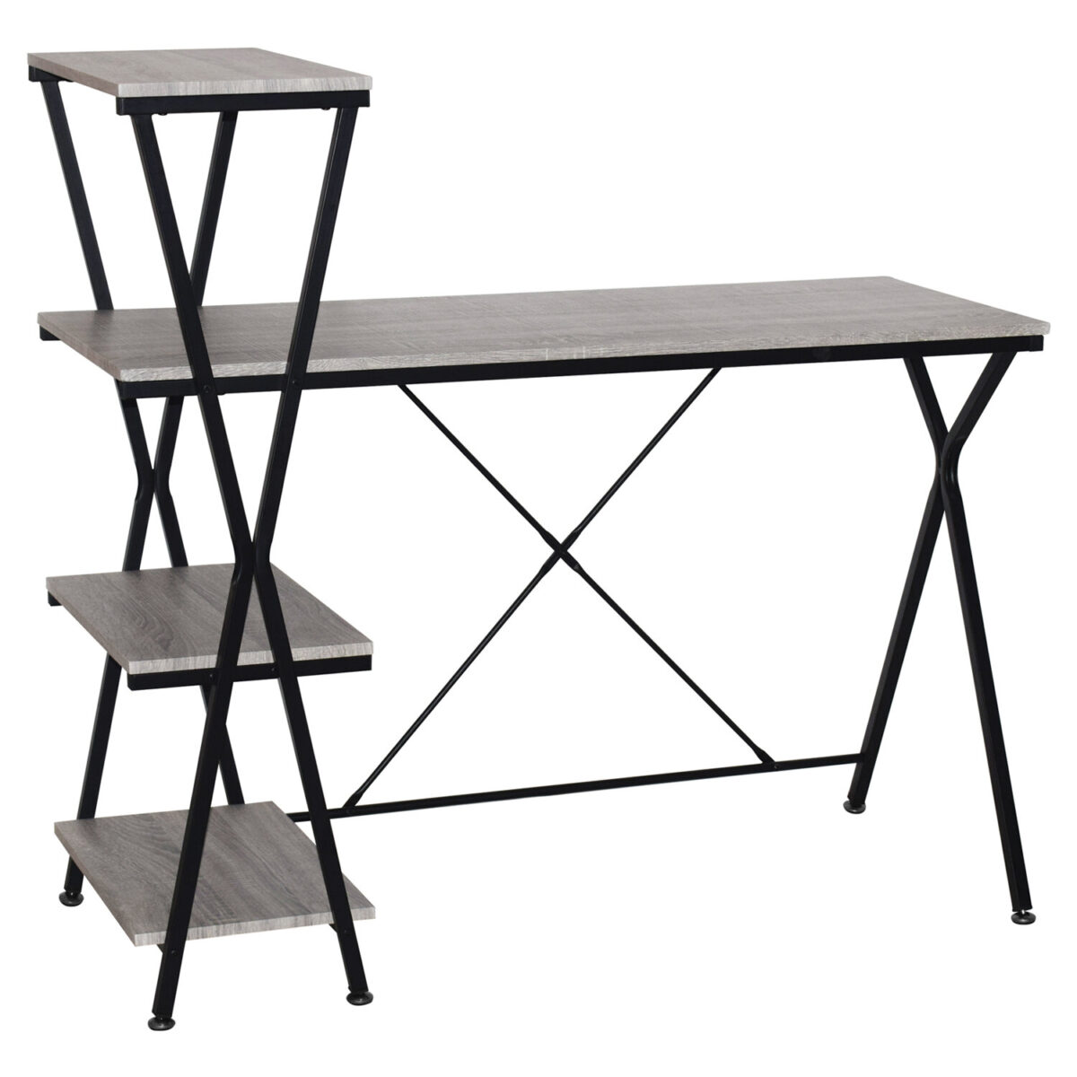 Стол на металлокаркасе BRABIX "LOFT CD-004", 1200х535х1110 мм, 3 полки, цвет дуб антик, 641219 — изображение 2