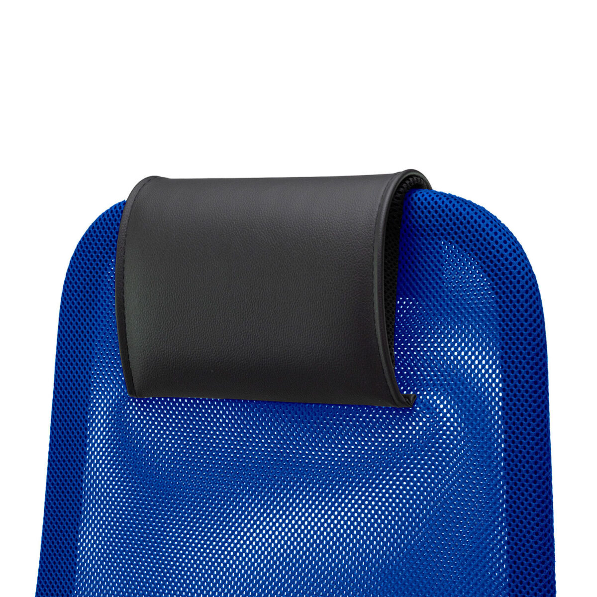 Кресло офисное МЕТТА "SU-B-8" хром, ткань-сетка, сиденье мягкое, синее — изображение 10