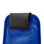 Кресло офисное МЕТТА "SU-B-8" хром, ткань-сетка, сиденье мягкое, синее — изображение 10