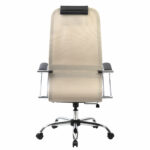 Кресло офисное BRABIX PREMIUM "Ultimate EX-800" хром, плотная двойная сетка Х2, черное/бежевое, 532913 — изображение 7