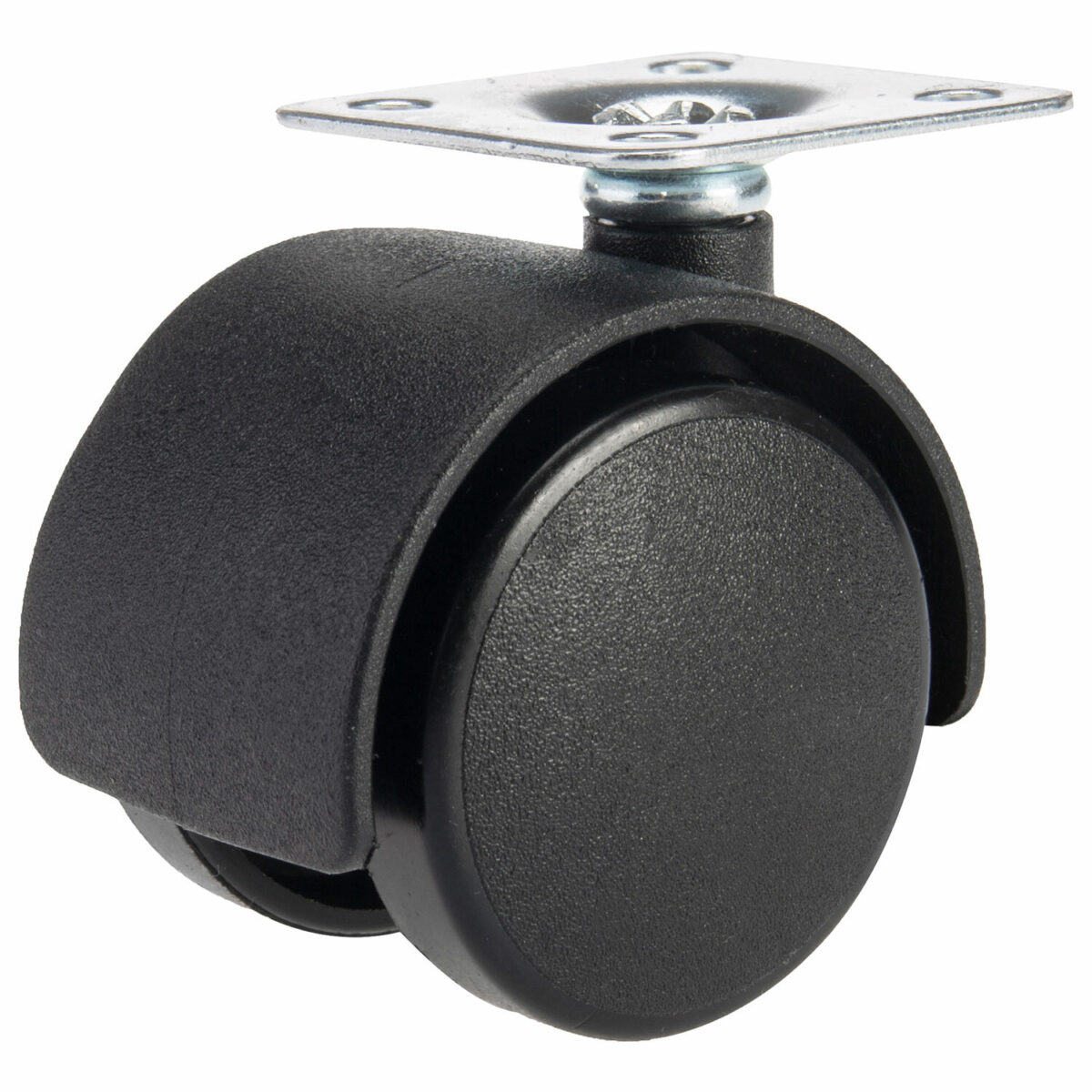 Колеса (ролики) для мебели, пластиковые d 35 мм, КОМПЛЕКТ 4 шт., черные, в пакете, WBZ (ВБЗ), 533090 — изображение 2