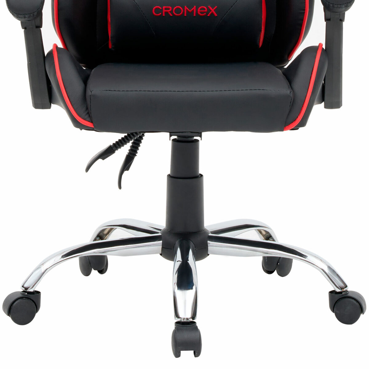Кресло компьютерное CROMEX (КРОМЕКС) "Joker GM-125", две подушки, экокожа, черное/красное, 532954 — изображение 17