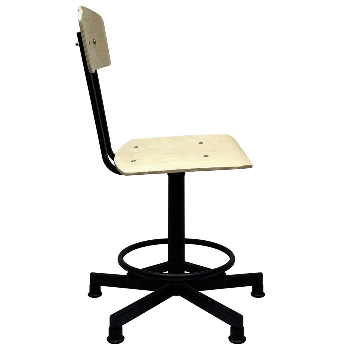 Стул кресло кассира, швеи, ресепшен РС37/РС67ЛФ, на винте, без подлокотников, фанера — изображение 3