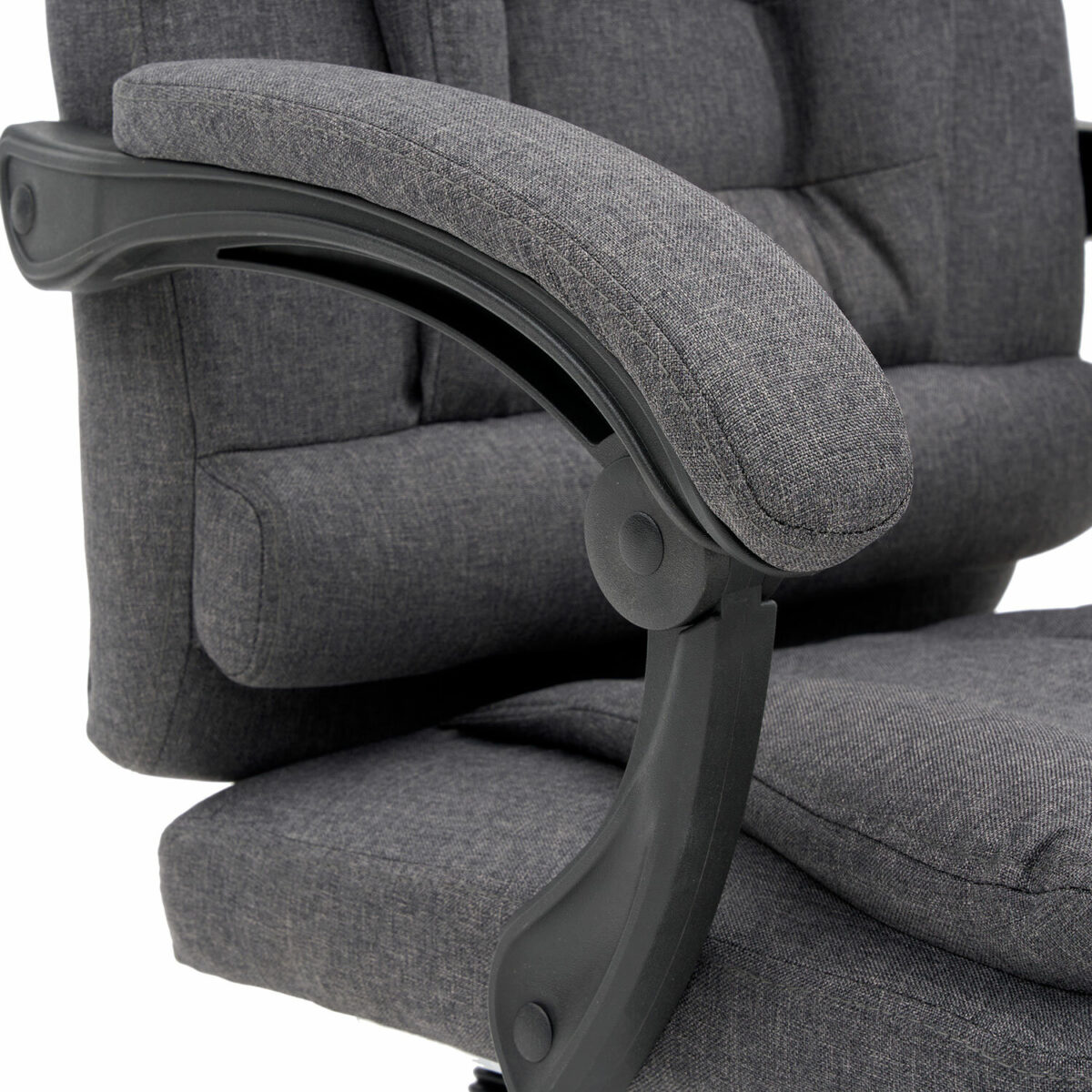 Кресло офисное CROMEX (КРОМЕКС) "Chill MS-005", с функцией вибромассажа, подножка, ткань, серое, 532959 — изображение 13