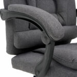 Кресло офисное CROMEX (КРОМЕКС) "Chill MS-005", с функцией вибромассажа, подножка, ткань, серое, 532959 — изображение 13