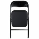 Стул складной BRABIX "Golf CF-007", черный каркас, кожзам черный, гофрокороб, 533024 — изображение 8