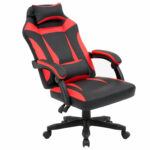 Кресло компьютерное CROMEX (КРОМЕКС) "Start GM-105", две подушки, экокожа, черное/красное, 532957 — изображение 9