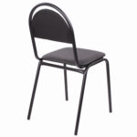 Стул для посетителей РС00М, черный каркас, кожзам черный — изображение 7