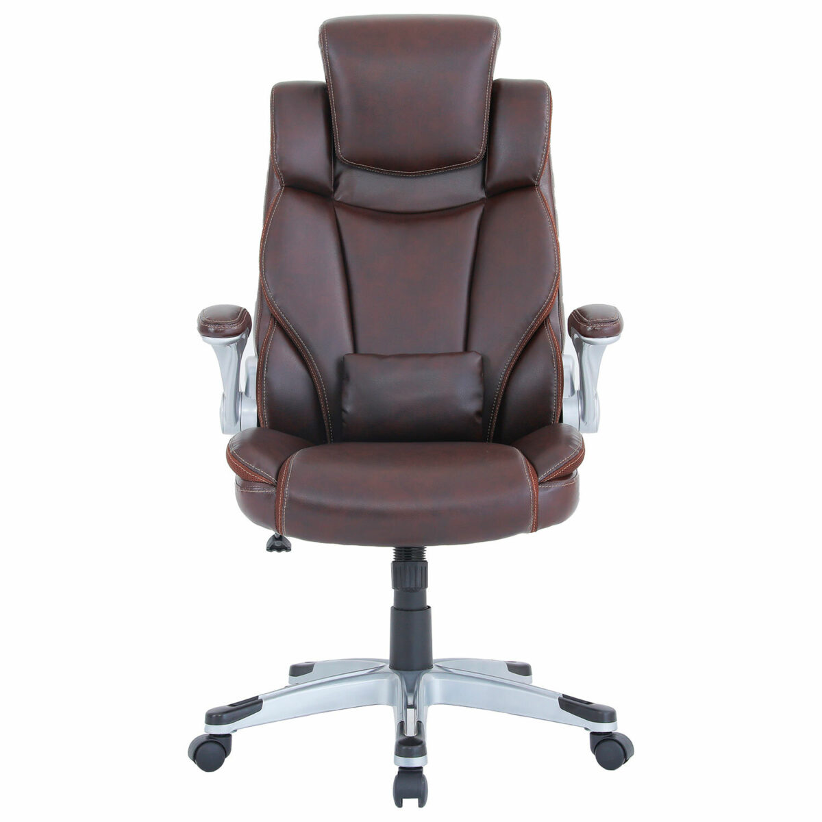 Кресло BRABIX PREMIUM "Phantom EX-553", рециклированная кожа, регулируемый подголовник, коричневое, 532941 — изображение 6