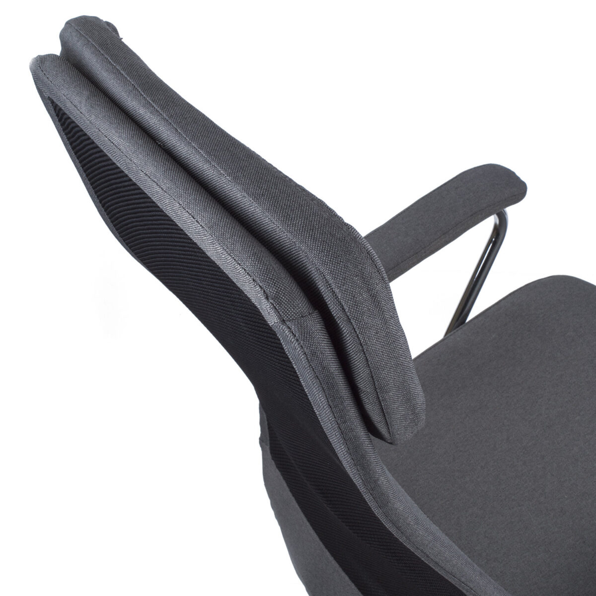 Кресло офисное BRABIX "Flight EX-540", хром, ткань, сетка, серое, 531848 — изображение 6