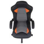 Кресло компьютерное BRABIX "Skill GM-005", откидные подлокотники, экокожа, черное/оранжевое, 532495 — изображение 6