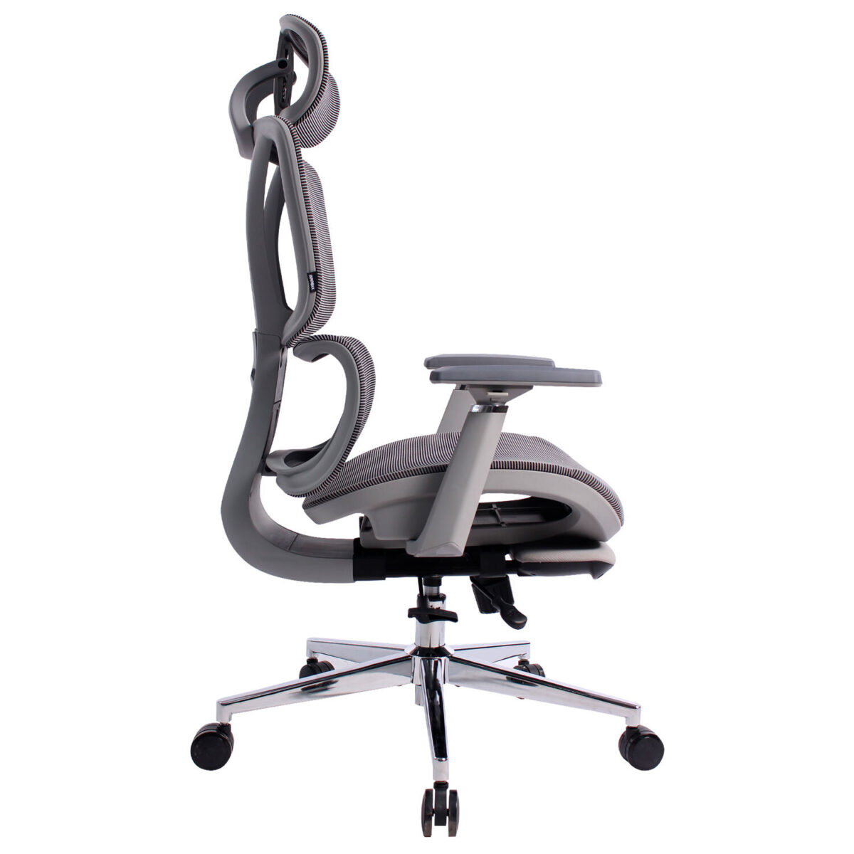 Кресло BRABIX PREMIUM "Evolution ER-700", подножка, слайдер, синхромеханизм, сетка, серое, 532948 — изображение 4