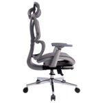 Кресло BRABIX PREMIUM "Evolution ER-700", подножка, слайдер, синхромеханизм, сетка, серое, 532948 — изображение 4