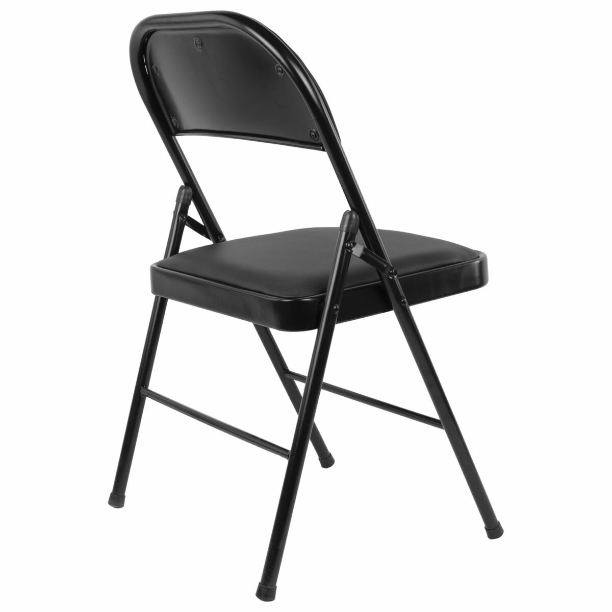Стул складной BRABIX "Golf Plus CF-003 КОМФОРТ", черный каркас, кожзам черный, В КОРОБЕ, 533026 — изображение 6
