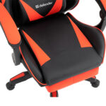 Кресло компьютерное DEFENDER "Tornado", 2 подушки, подставка для ног, экокожа, черное/красное, ш/к 26722, 64057 — изображение 13