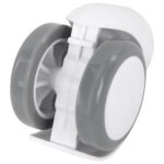 Колеса (ролики) BRABIX для кресла, прорезиненные, КОМПЛЕКТ 5 шт., шток d 11 мм, белые, в коробе, 533085 — изображение 6