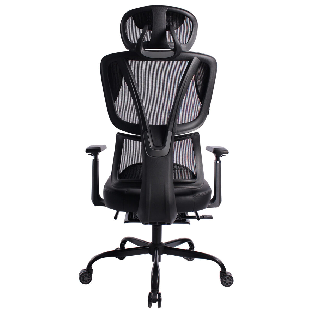 Кресло BRABIX PREMIUM "Venom GM-530", подножка, синхромеханизм, экокожа/сетка, черное/серое, 532951 — изображение 5