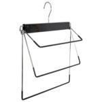 Вешалка-плечики качели 3 секции, металлическая, для юбок и брюк, ПВХ-покрытие, BRABIX, 607473 — изображение 7