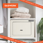 Сейф мебельный DASWERK (ДАСВЕРК) SC-170KL (170х230х170 мм), ключевой замок, бежевый, 291339 — изображение 18