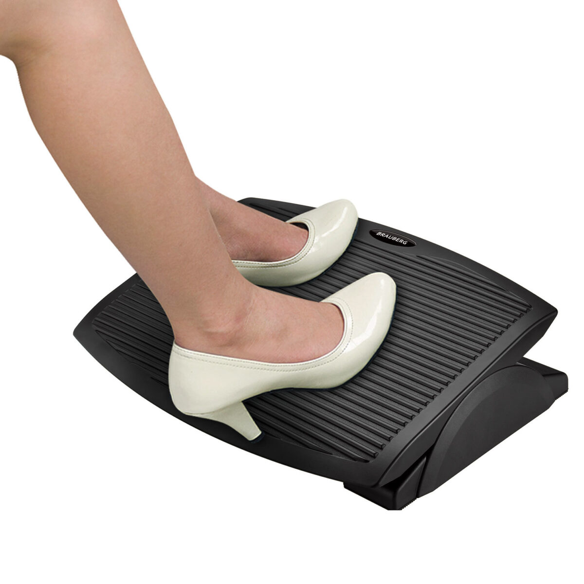 Подставка для ног BRAUBERG, офисная, 45х35 см, черная, 530106 — изображение 6