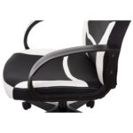 Кресло компьютерное BRABIX "Alpha GM-018", ткань/экокожа, черное/белое, 532640, GM-018_532640 — изображение 10