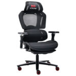 Кресло ATRONE (АТРОН) "Optimus ER-707", адаптивный механизм со слайдером, сетка, черный/красный, 532968 — изображение 2