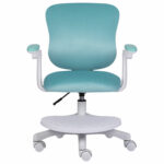 Кресло детское с подставкой для ног BRABIX "Sky MG-206", велюр, голубое, 533155 — изображение 2