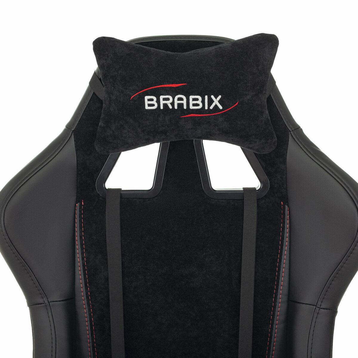 Кресло компьютерное BRABIX "Striker GM-121", синхромеханизм, 2 подушки, экокожа/велюр, черное, 532962 — изображение 11