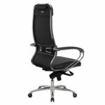 Кресло офисное МЕТТА "SAMURAI" KL-1, экокожа, черное — изображение 6