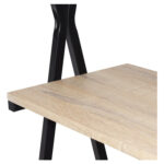 Стол на металлокаркасе BRABIX "LOFT CD-004", 1200х535х1110 мм, 3 полки, цвет дуб натуральный, 641220 — изображение 7