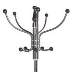 Вешалка-стойка BRABIX "CR-318", металл/мрамор, 1,8 м, на диске диаметром 36 см, 5 крючков+4 дополнительных, орех, 601743 — изображение 2