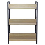 Стеллаж на металлокаркасе BRABIX "LOFT SH-002", 600х350х845 мм, цвет дуб натуральный, 641233 — изображение 3