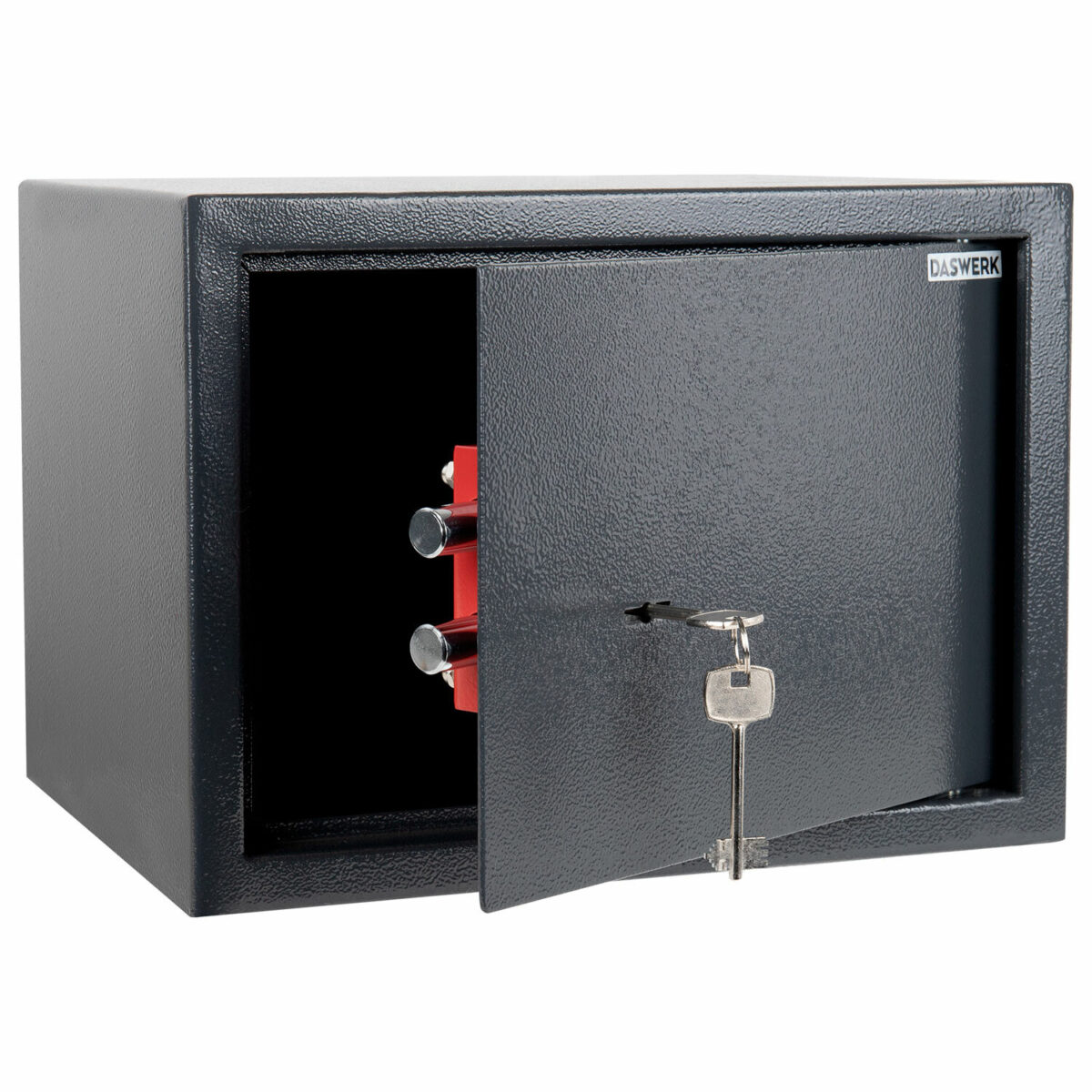 Сейф мебельный DASWERK (ДАСВЕРК) SC-250KL (250х350х250 мм), ключевой замок, графит, 291342 — изображение 1