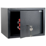 Сейф мебельный DASWERK (ДАСВЕРК) SC-250KL (250х350х250 мм), ключевой замок, графит, 291342