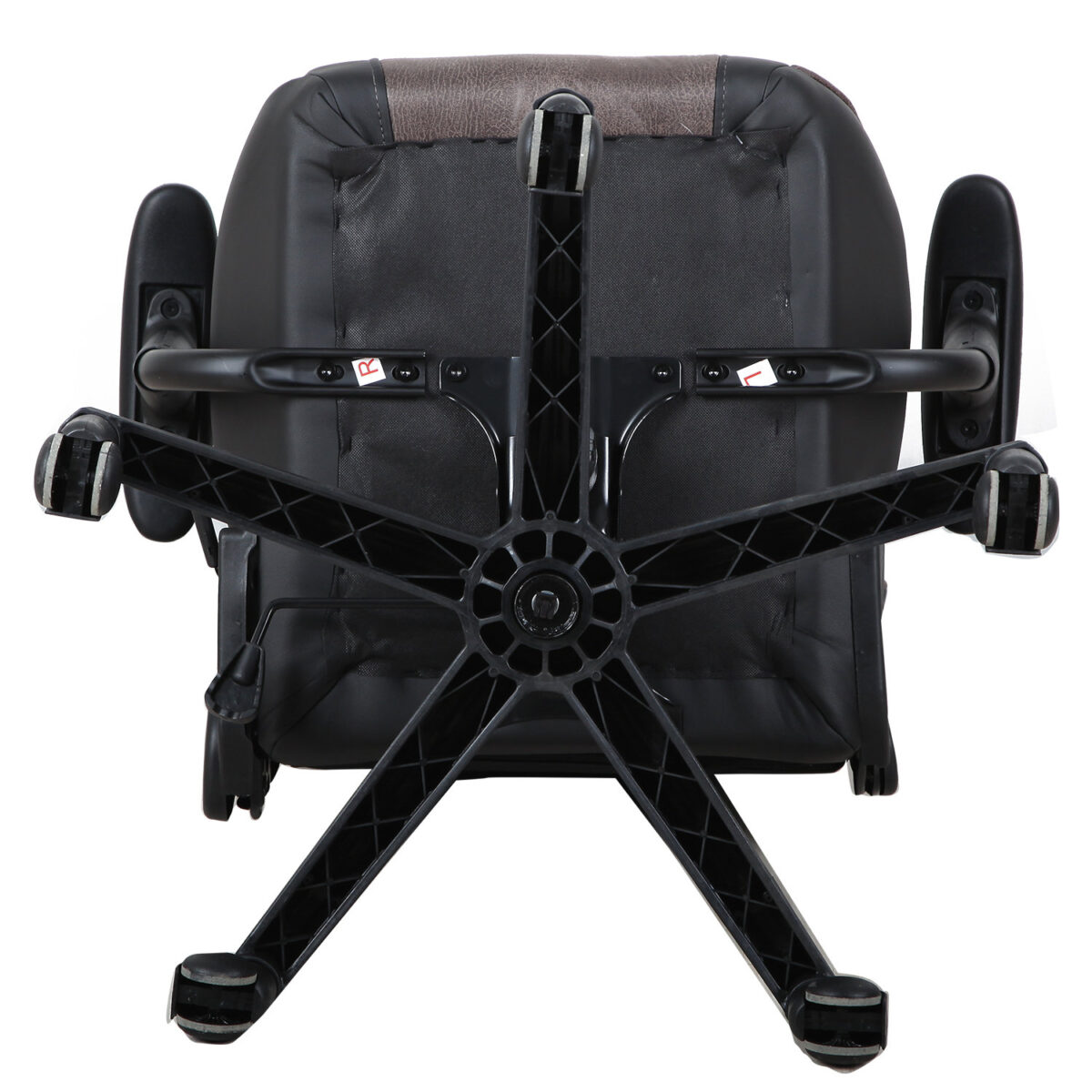 Кресло компьютерное BRABIX "GT Racer GM-100", две подушки, ткань, экокожа, черное/коричневое, 531819 — изображение 8