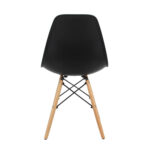 Стулья BRABIX "Eames CF-010", КОМПЛЕКТ 4 шт., пластик черный, опоры дерево/металл, 532631, 2033A — изображение 6